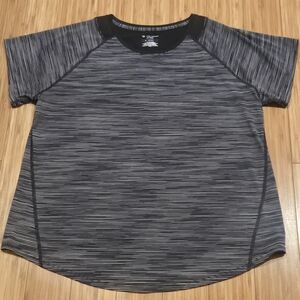 Tek Gear Striped Black and White Active Wear Shirt